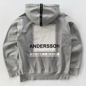 Andersson Bell "Autumn / Winter" Fleece Lined Pullover Hoodie unisex grey M / L